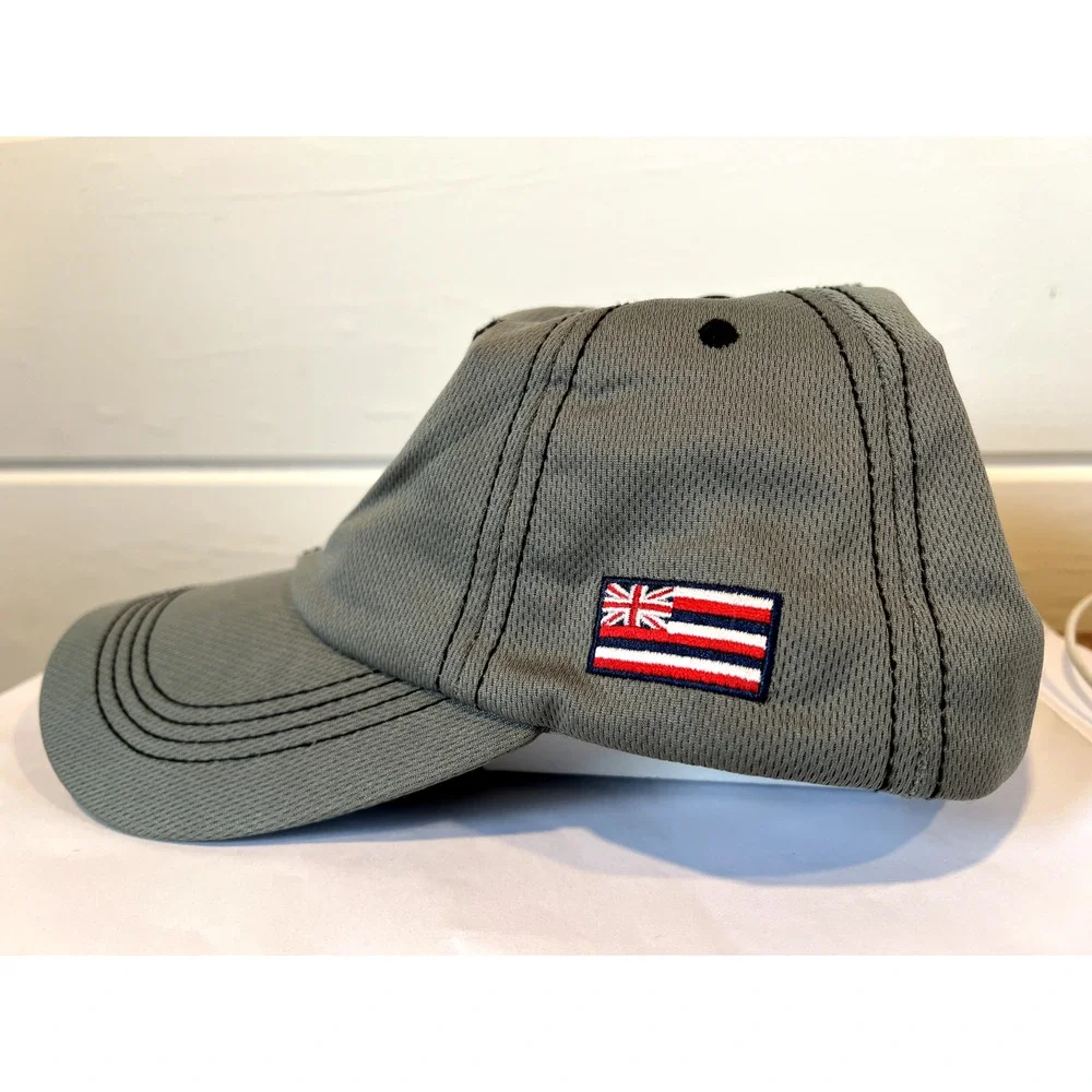 UFO Parasail Hawaii Grey Baseball‎ Cap Aloha Island Flag Snapback Hat